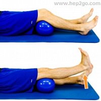 Short arcs: Knee strengthening exercise. Approved Use by HEP2go.com