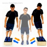 Plyometric exercises ehlp ensure you are ready to return to sports after ACL surgery.  Approved use www.hep2go.com