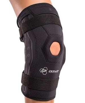 Knee Brace Compression Knee Brace for Meniscus Tear with Side Stabilizers,  Postoperative Support Brace for ACL/PCL Injuries, Arthritis, Tendonitis,  Patella Pain Relief, for Men and Women (XXL,Gray) 