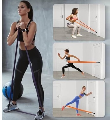 Pull up Assist Loop Resistance Thick Band Set of 5 for Gym