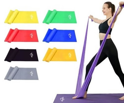 Generic 5 Colors Yoga Resistance Rubber Bands Indoor Outdoor